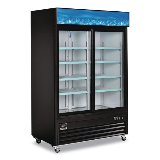 Nexel Merchandiser Refrigerator, 45 cu ft, Black1