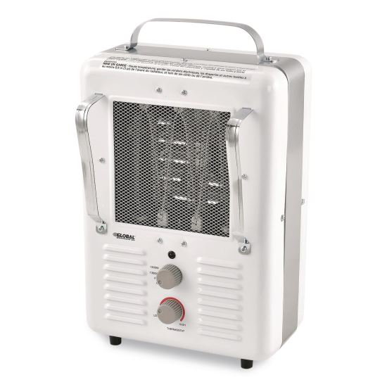 Portable Milkhouse Style Electric Heater, 1,500 W, 8 x 10.25 x 15.75, White1