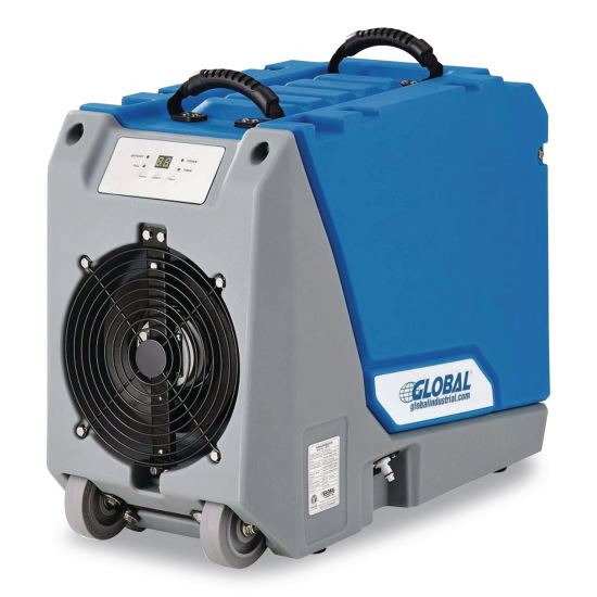Crawl Space Commercial Dehumidifier With Pump, 90 Pints, 13.31 x 34 x 25, Blue1