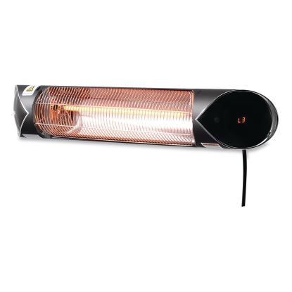 Infrared Patio Heater with Remote Control, 1,500 W, 35.38 x 5.13 x 3.5, Black1