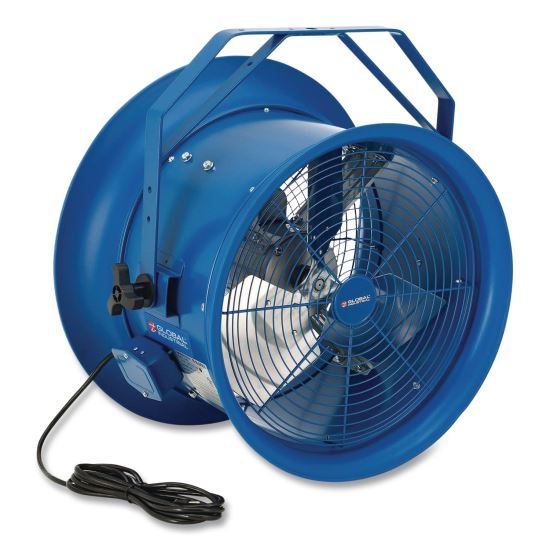 High Velocity Drum Fan with Yoke Mount, 18", Blue1