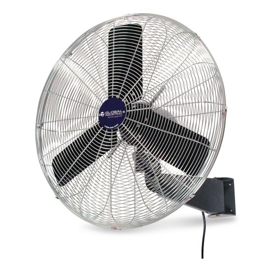 Oscillating Wall Mount Fan, 3 Speed, 24"1