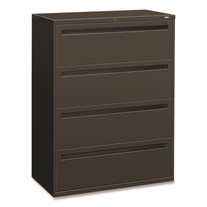 Brigade 700 Series Lateral File, 4 Legal/Letter-Size File Drawers, Charcoal, 42 x 18 x 52.51
