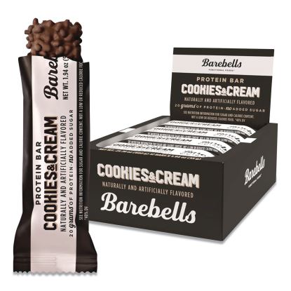 Cookies and Cream Protein Bars, 1.9 oz Individually Wrapped, 12/Box1