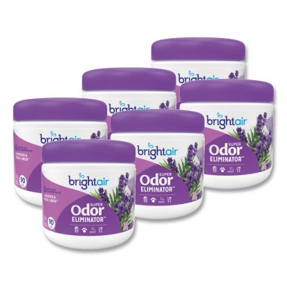 Super Odor Eliminator, Lavender and Fresh Linen, Purple, 14 oz Jar, 6/Carton1