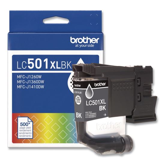 LC501XLBKS High-Yield Ink, 500 Page-Yield, Black1