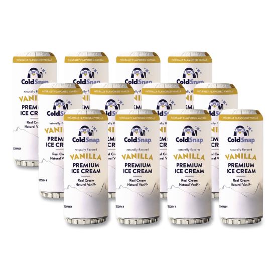 Ice Cream Pod, Vanilla, 5.2 oz Single Serve Pod for ColdSnap Machine, 12/Carton1