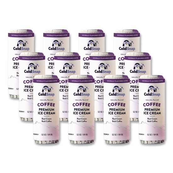 Ice Cream Pod, Coffee, 5.2 oz Single Serve Pod for ColdSnap Machine, 12/Carton1