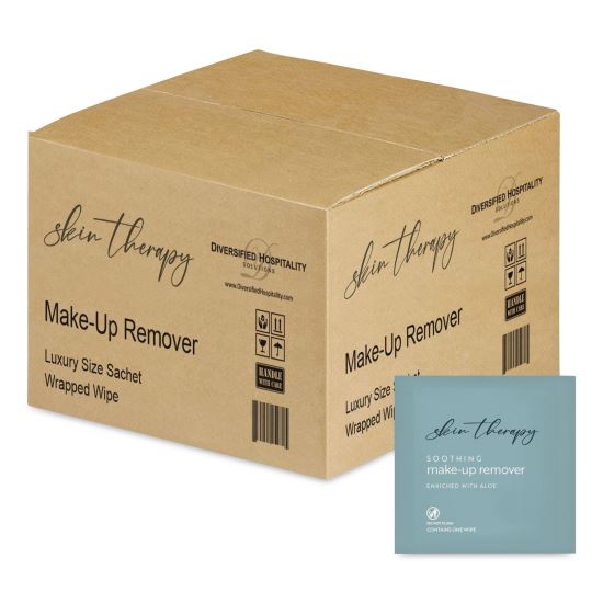 Luxury Wipe, Individually Wrapped, 1-Ply, 9.25 x 6, Fresh Aloe, White, 500/Carton1