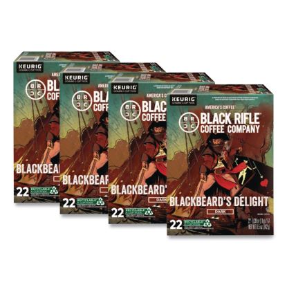 Blackbeard's Delight Coffee K-Cups, 22/Box, 4 Boxes/Carton1