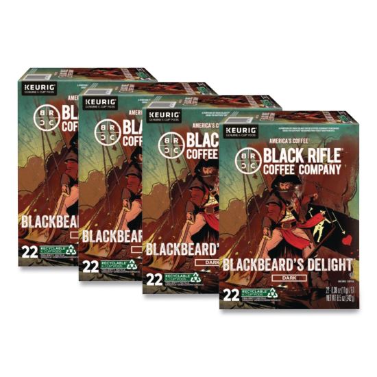 Blackbeard's Delight Coffee K-Cups, 22/Box, 4 Boxes/Carton1