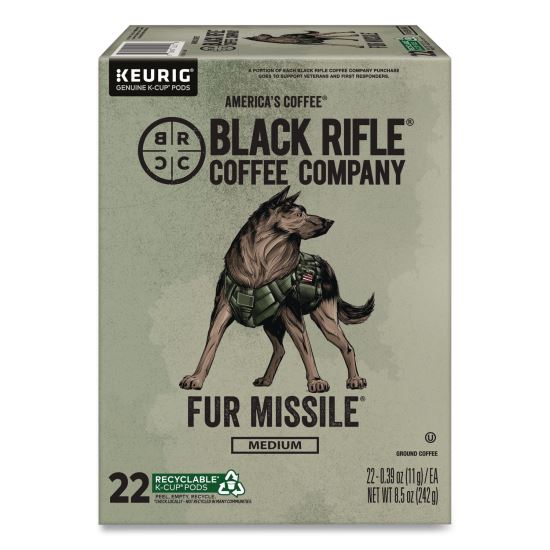 Fur Missile Coffee K-Cups, 22/Box1