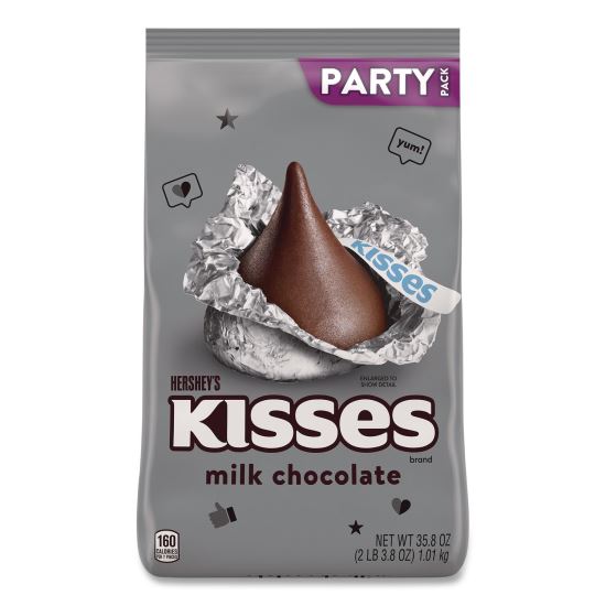 KISSES Milk Chocolate Candy, Party Pack, 35.8 oz Bag1