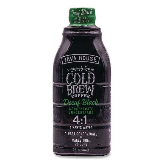 Cold Brew Coffee Concentrate, Decaf Black, 32 oz Bottle1