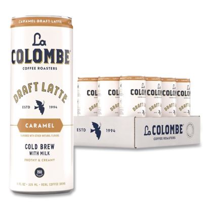Draft Latte Cold Brew, Caramel Latte, 11 oz Can, 12/Carton1