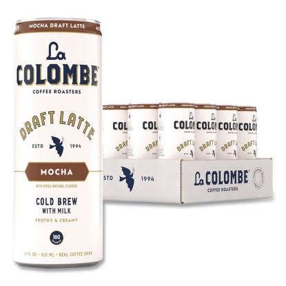 Draft Latte Cold Brew, Mocha Latte, 11 oz Can, 12/Carton1