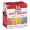 Food Coloring, Red/Yellow/Blue, 0.5 oz Bottle, 3/Box1