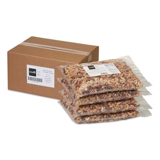 Coda Roasted and Salted Mixed Nuts, 5 lb Bag, 4/Carton1