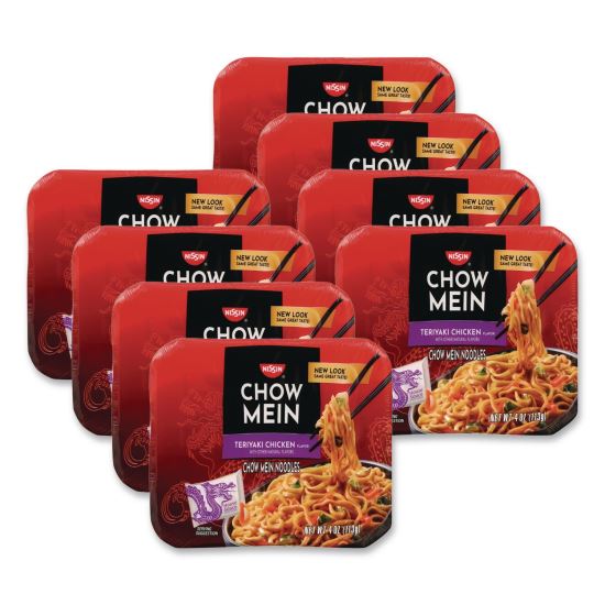 Chow Mein Teriyaki Chicken Noodles, 4 oz, 8/Carton1