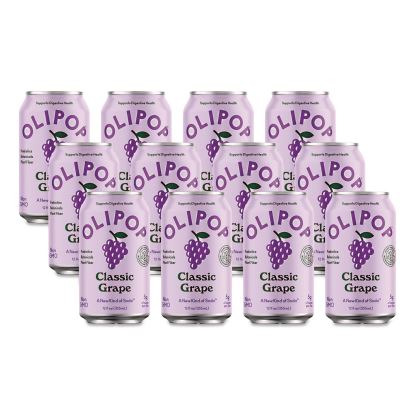 Prebiotic Soda, Classic Grape, 12 oz Can, 12/Carton1