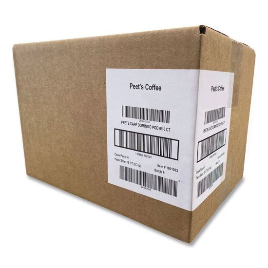 Cafe Domingo Soft Pods, 16/ Box, 6 Boxes/Carton1