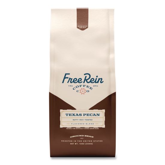 Free Rein Ground Coffee, Texas Pecan, 12 oz Bag1
