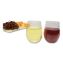 Plastic Stemless Wine Glasses, 12 oz, Clear, 6/Pack1