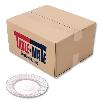 Flairware Flared Dessert Plate, 6" dia, Clear, 180/Carton1