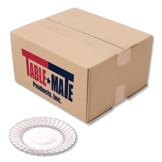 Flairware Flared Dessert Plate, 6" dia, Clear, 180/Carton1