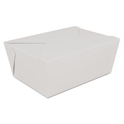 ChampPak Retro Carryout Boxes, #4, 7.75 x 5.5 x 3.5, White, Paper, 160/Carton1