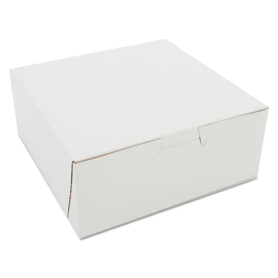 White One-Piece Non-Window Bakery Boxes, 6 x 6 x 2.5, White, Paper, 250/Carton1