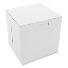 White One-Piece Non-Window Bakery Boxes, 4.5 x 4.5 x 4.5, White, Paper, 200/Carton1