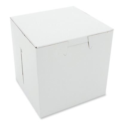 White One-Piece Non-Window Bakery Boxes, 4.5 x 4.5 x 4.5, White, Paper, 200/Carton1