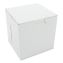 White One-Piece Non-Window Bakery Boxes, 4.5 x 4.5 x 4.5, White, Paper, 200/Carton1