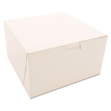 White One-Piece Non-Window Bakery Boxes, 7 x 7 x 4, White, Paper, 250/Carton1