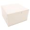 White One-Piece Non-Window Bakery Boxes, 7 x 7 x 4, White, Paper, 250/Carton1
