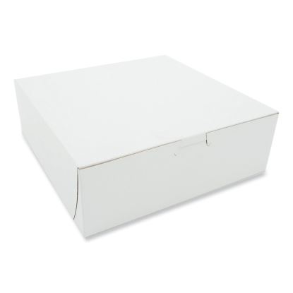 White One-Piece Non-Window Bakery Boxes, 9 x 9 x 3, White, Paper, 250/Carton1
