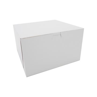White One-Piece Non-Window Bakery Boxes, 10 x 10 x 6, White, Paper, 100/Carton1