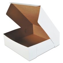 White One-Piece Non-Window Bakery Boxes, 16 x 16 x 5, White, Paper, 50/Carton1