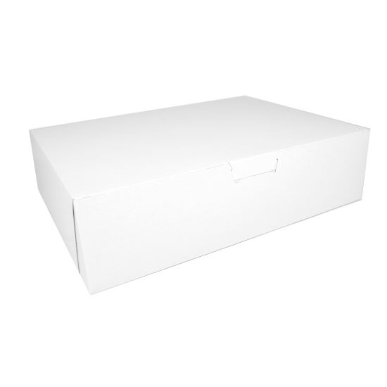 White One-Piece Non-Window Bakery Boxes, 19 x 14 x 5, White, Paper, 50/Carton1