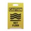 Economy Floor Sign, 12 x 14 x 20, Yellow/Black, 2/Pack1