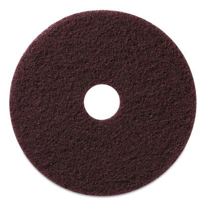 Stripping Pads, 17" Diameter, Burgundy, 5/Carton1