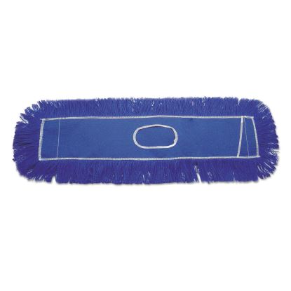 Clinger Dust Mop Head, Nylon, 36 x 5, Blue, 12/Carton1