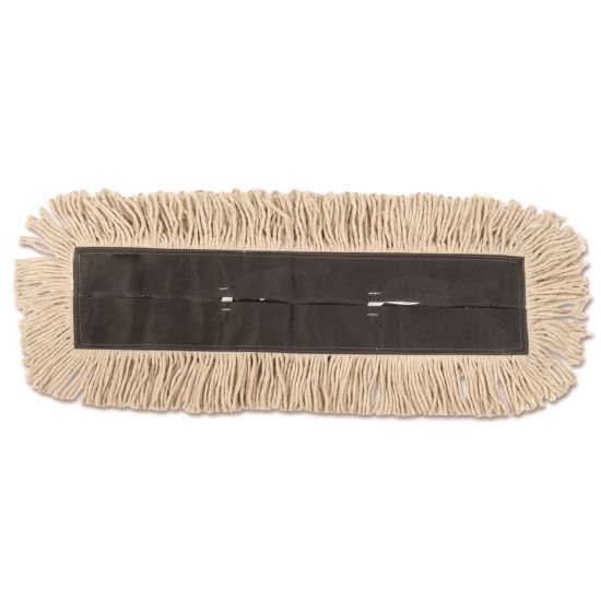 Dust Mop Head, Disposable, 5 x 36, White, 6/Carton1