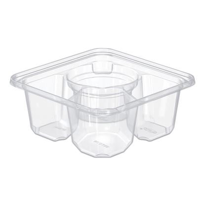 TamperGuard Snack Boxes, 3 Compartments, 6.3 x 6.3 x 2.6, Clear, Plastic, 300/Carton1