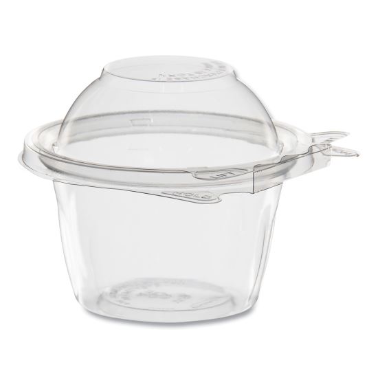 ClearPac SafeSeal Tamper-Resistant, Tamper-Evident Containers, Snack Cup, Domed Lid, 8 oz, Clear, Plastic, 272/Carton1