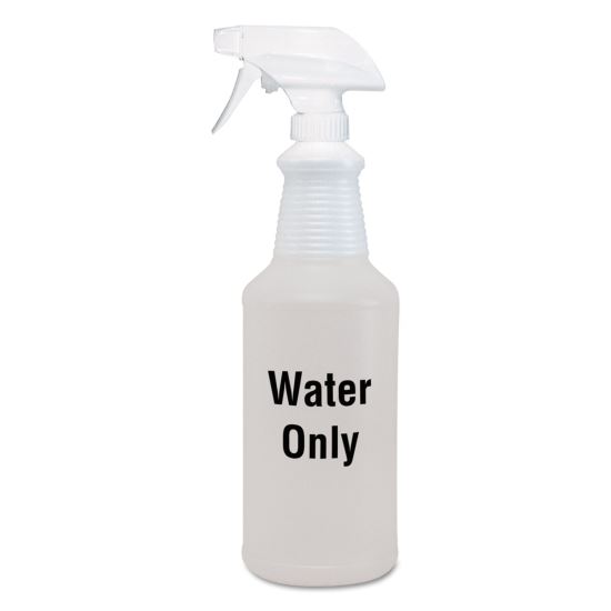 Water Only Spray Bottle, Clear, 32 oz, 12/Carton1