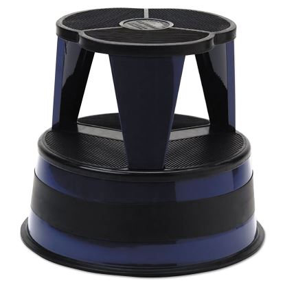 Kik-Step Steel Step Stool, 2-Step, 350 lb Capacity, 16" Diameter x 14.25"h, Navy1