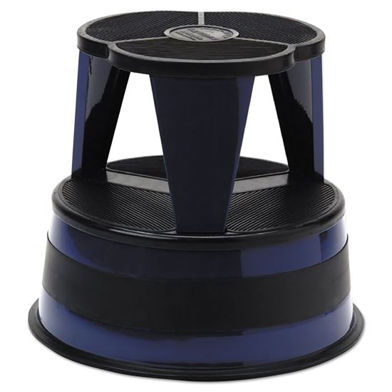 Kik-Step Steel Step Stool, 2-Step, 350 lb Capacity, 16" Diameter x 14.25"h, Navy1