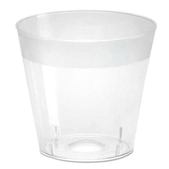 Plastic Shot Glasses, 1 oz, Clear, 100/Pack, 25 Packs/Carton1